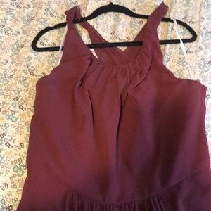 Burgundy bridesmaid dress